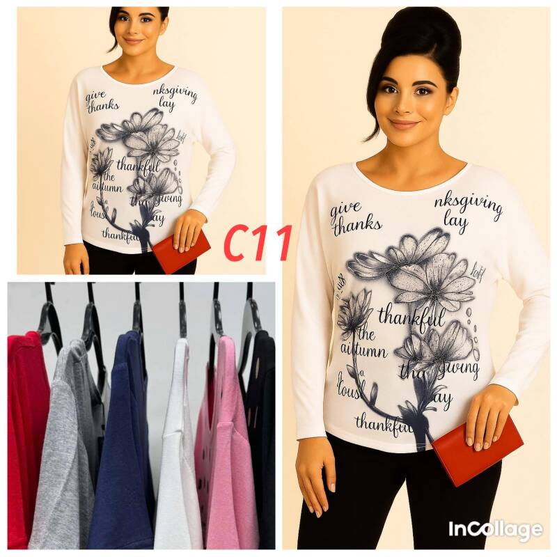Bluzki damskie Roz XL-3XL, Mix Kolor .Paczka 10 szt